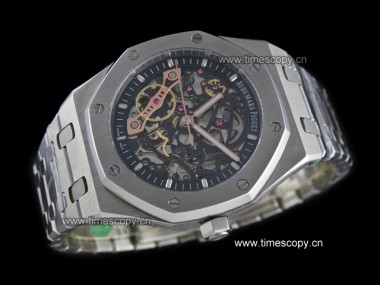 Swiss Grade Replica Audemars Piguet Royal Oak Double Balance Wheel Openworked 15407ST.OO.1220ST.01 Man Watch AP-2073