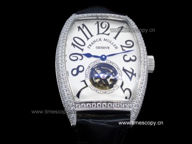 Asia Grade Replica Franck Muller Casablanca Full Diamond Tourbillon Man Watches FM-1134