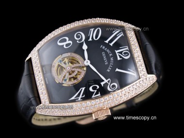 réplica de grado Asia hombre automática de franck muller cintree curvex tourbillon relojes fm-1155