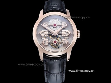 Swiss Grade Replica Girard Perregaux Tourbillion with Three Gold Bridges Man Watches GP-2014