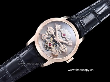 Swiss Grade Replica Girard Perregaux Tourbillion with Three Gold Bridges Man Watches GP-2014