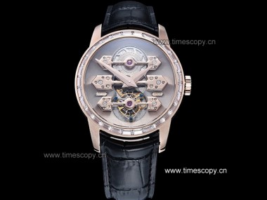 Swiss Grade Replica Girard Perregaux Tourbillion with Three Gold Bridges Man Watches GP-2015