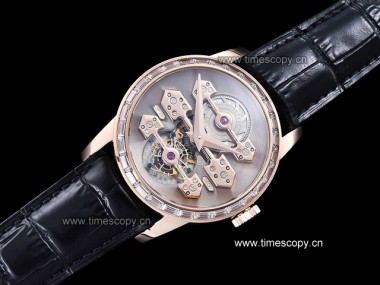 Swiss Grade Replica Girard Perregaux Tourbillion with Three Gold Bridges Man Watches GP-2015