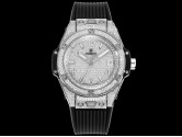 Swiss Grade Replica Hublot Big Bang One Click Steel White Full Pave 39MM 465.SX.9010.RX.1604 Watches HB-2249