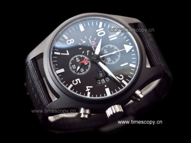 Asia Grade Replica IWC Pilots Doppel Chronograph Top Gun IW378901 Man Watches IW-1068