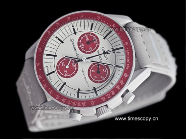 Asia Grade Replica Swatch X Omega Bioceramic Moonswatch Mission to Pluto Man Watch OME-1562