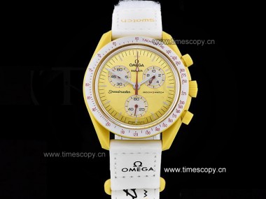 Asia Grade Replica Swatch X Omega Bioceramic Moonswatch Mission to Sun Man Watch OME-1564