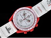 Asia Grade Replica Swatch X Omega Bioceramic Moonswatch Mission to Mars Man Watch OME-1570