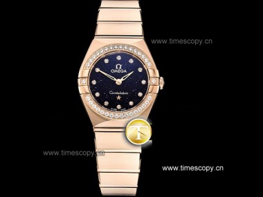 Swiss Grade Replica GF Factory Omega Constellation 25mm Swiss Quartz Ladies Watches OME-2443