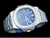 Asia Grade Replica Patek Philippe Nautilus Date Moonphase Power Reserve Hand Wound Man Watches PP-1303