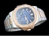 Asia Grade Replica Patek Philippe Nautilus Date Moonphase Power Reserve Hand Wound Man Watches PP-1308