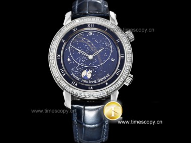 Swiss Grade Replica Patek Philippe Complications Celestial Sky Moon 5102PR  Man Watches PP-2152