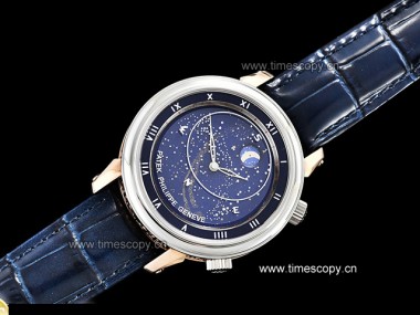 Swiss Grade Replica Patek Philippe Complications Celestial Sky Moon 5102PR  Man Watches PP-2153