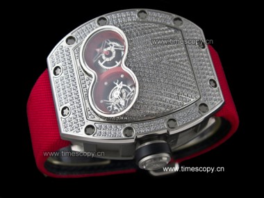 Asia grado réplica Richard Mille RM 053 Tourbillon Pablo Mac Donough diamante hombre relojes RIC-1006