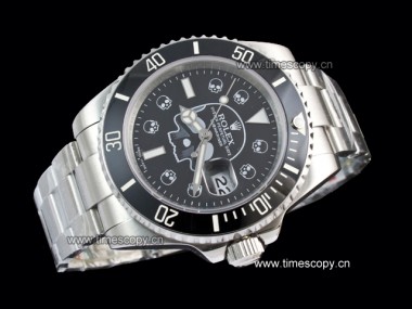 automático hombre de Asia grado réplica rolex submariner cráneo bisel de cerámica de relojes rol-1506