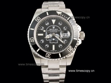 automático hombre de Asia grado réplica rolex submariner cráneo bisel de cerámica de relojes rol-1506
