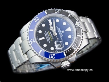 Asia Grade Replica Rolex Submariner Blaken Blue-Black Ceramic Bezel Automatic Man Watches ROL-1584