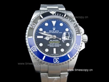 Asia Grade Replica Rolex Submariner Blaken Blue-Black Ceramic Bezel Automatic Man Watches ROL-1584
