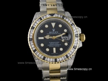 Asia Grade Replica Rolex Submariner Diamond Bezel Automatic Man Watches ROL-1693
