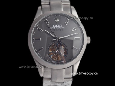 Asia Grade Replica Rolex Milgauss Label Noir Tourbillon Sandblast Automatic Man Watches ROL-1793