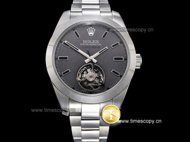 Swiss Grade Replica JB Factory Rolex Milgauss Label Noir 43mm Tourbillon Man Watches ROL-2538
