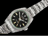 Swiss Grade Replica DJ Factory Rolex Milgauss 116400 Special Engraved 904L Automatic Man Watches ROL-2585