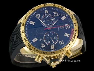 Asia Grade Replica Tag Heuer Ferrari Yellow Gold Quartz Chronograph Man Watches TAG-1363