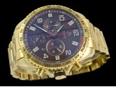 Asia Grade Replica Tag Heuer Ferrari Yellow Gold Quartz Chronograph Man Watches TAG-1365