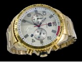 Asia Grade Replica Tag Heuer Ferrari Yellow Gold Quartz Chronograph Man Watches TAG-1366