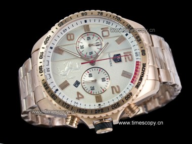 Asia Grade Replica Tag Heuer Ferrari Rose Gold Quartz Chronograph Man Watches TAG-1367