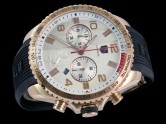 Asia Grade Replica Tag Heuer Ferrari Rose Gold Quartz Chronograph Man Watches TAG-1370