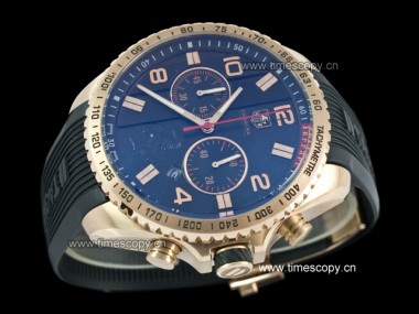 Asia Grade Replica Tag Heuer Ferrari Rose Gold Quartz Chronograph Man Watches TAG-1371