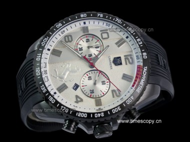Asia Grade Replica Tag Heuer Ferrari Black PVD Quartz Chronograph Man Watches TAG-1374