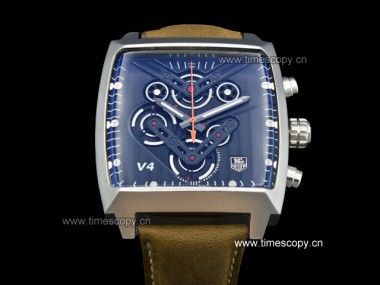 Asia Grade Replica Tag Heuer Monaco V4 Phantom WAW2080.FC6288 Quartz Chronograph Man Watches TAG-1413