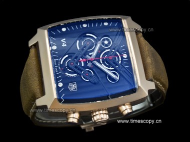 Asia Grade Replica Tag Heuer Monaco V4 Phantom WAW2040.FC6288 Quartz Chronograph Man Watches TAG-1417