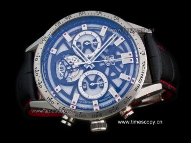 Asia Grade Replica Tag Heuer Carrera Heuer-02T Tourbillon Quartz Chronograph Man Watches TAG-1456