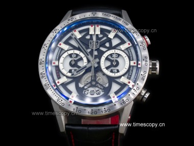 Asia Grade Replica Tag Heuer Carrera Heuer-02T Tourbillon Quartz Chronograph Man Watches TAG-1456