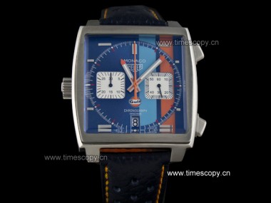 Asia grado Replica Tag Heuer Monaco Golfo edición especial Cuarzo Cronógrafo hombre relojes TAG-1485
