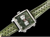 Asia Grade Replica Tag Heuer Monaco Gulf Racing 50TH Anniversary Steve Mcqueen Quartz Chronograph Watches TAG-1516