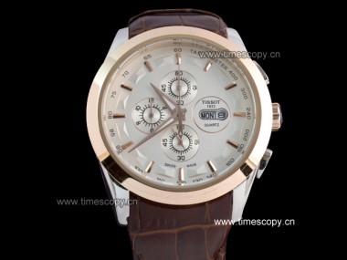 Asia Grade Replica Tissot Couturier Chronograph Man Watches TS-1024